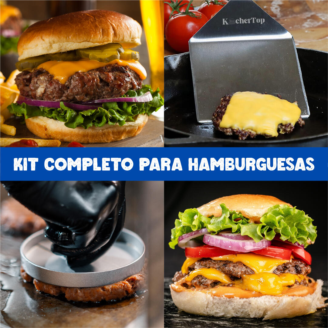 🍔 KIT “7 en 1” para Hamburguesas Smash