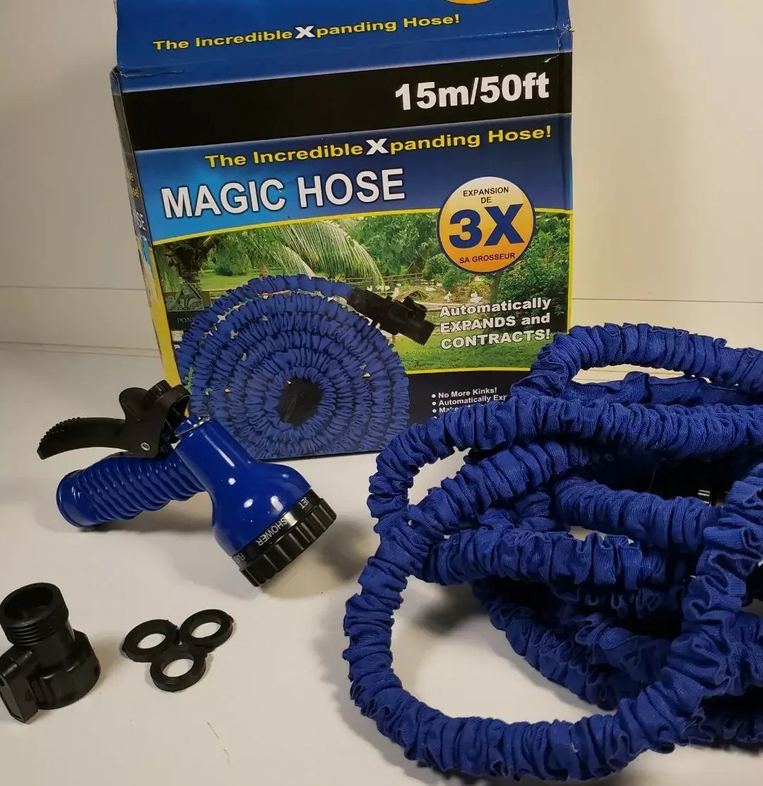 💦 Manguera Extensible de 15 Metros con Pistola de Riego Multifunción