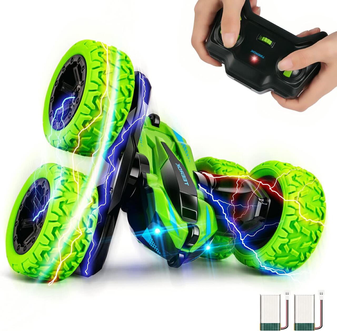 🚗 Coche Radiocontrol con Doble Rotación y Giros de 360°