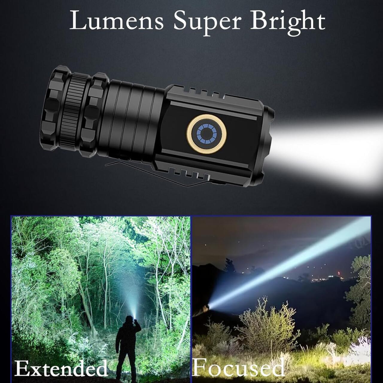 🔦 Mini Linterna Súper Brillante Recargable