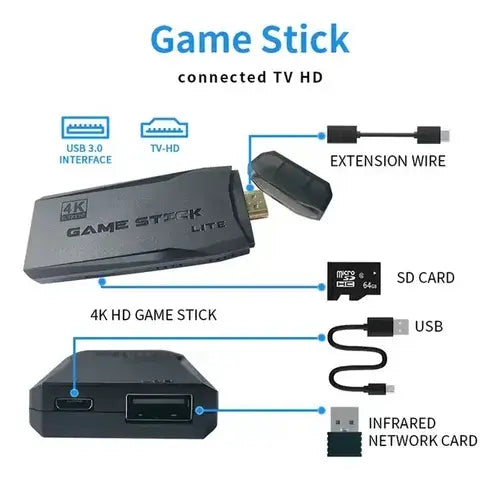 🎮 Game Stick 4K – Retro Gaming en Alta Definición