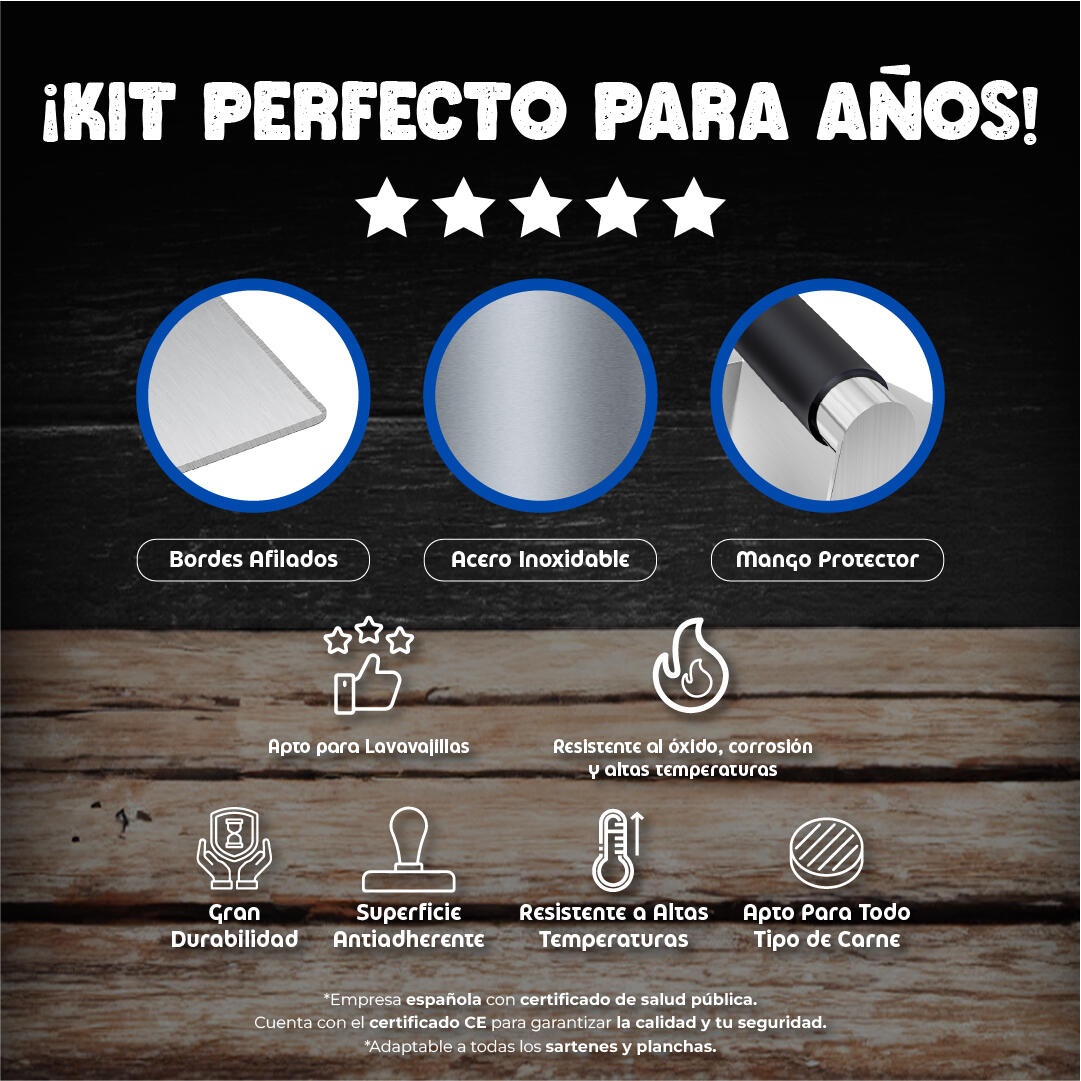 🍔 KIT “7 en 1” para Hamburguesas Smash