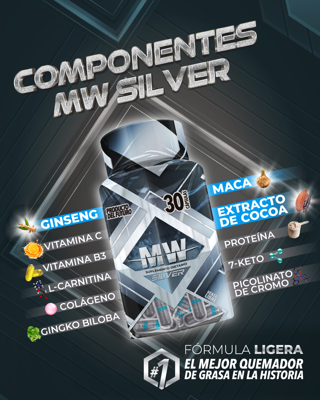 🌟 MW SILVER – Tu aliado seguro y efectivo para perder peso 🌟