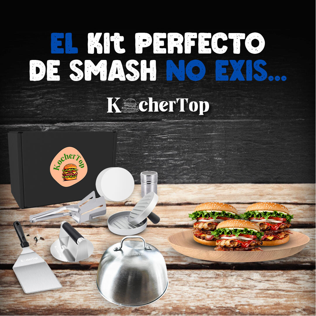 🍔 KIT “7 en 1” para Hamburguesas Smash