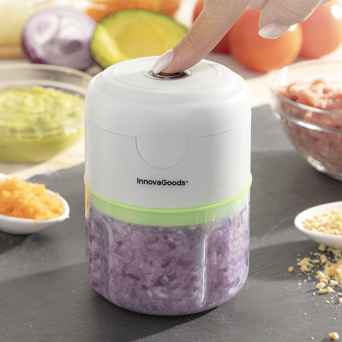 🧄 Mini Picadora Recargable Portátil Echoppie