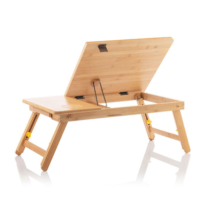 🛋️ Mesa Plegable Auxiliar de Bambú Lapwood
