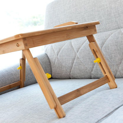 🛋️ Mesa Plegable Auxiliar de Bambú Lapwood