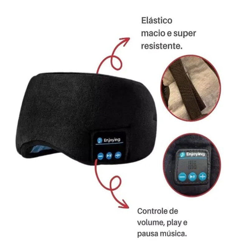 😴🎧 Máscara para Dormir con Auriculares Bluetooth